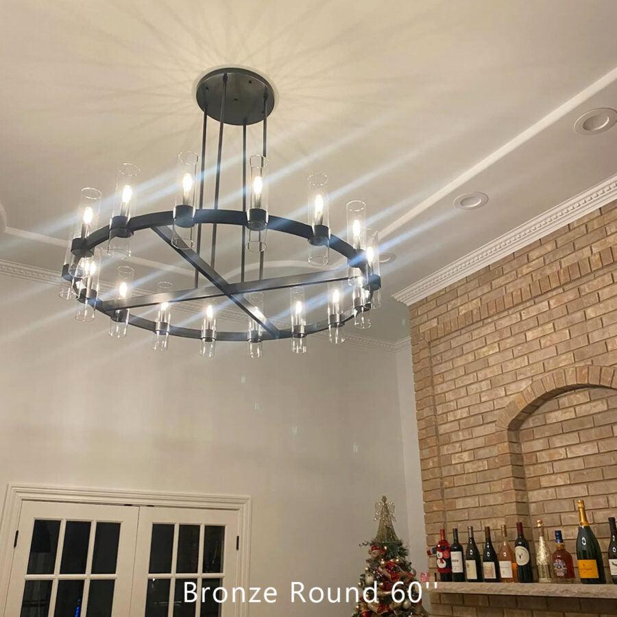 Ravelle Round Chandelier 72" - King Lamps