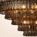 Amor 5-Tier Ghiaccio Glass Round Chandelier 48