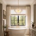Amor 3-Tier Ghiaccio Glass Round Chandelier 24