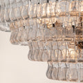 Amor 5-Tier Ghiaccio Glass Round Chandelier 48