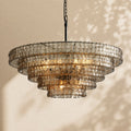 Amor 5-Tier Ghiaccio Glass Round Chandelier 48