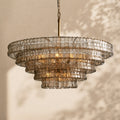 Amor 5-Tier Ghiaccio Glass Round Chandelier 48