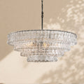 Amor 4-Tier Ghiaccio Glass Round Chandelier 36