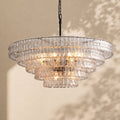 Amor 5-Tier Ghiaccio Glass Round Chandelier 48