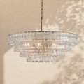 Amor 4-Tier Ghiaccio Glass Round Chandelier 36