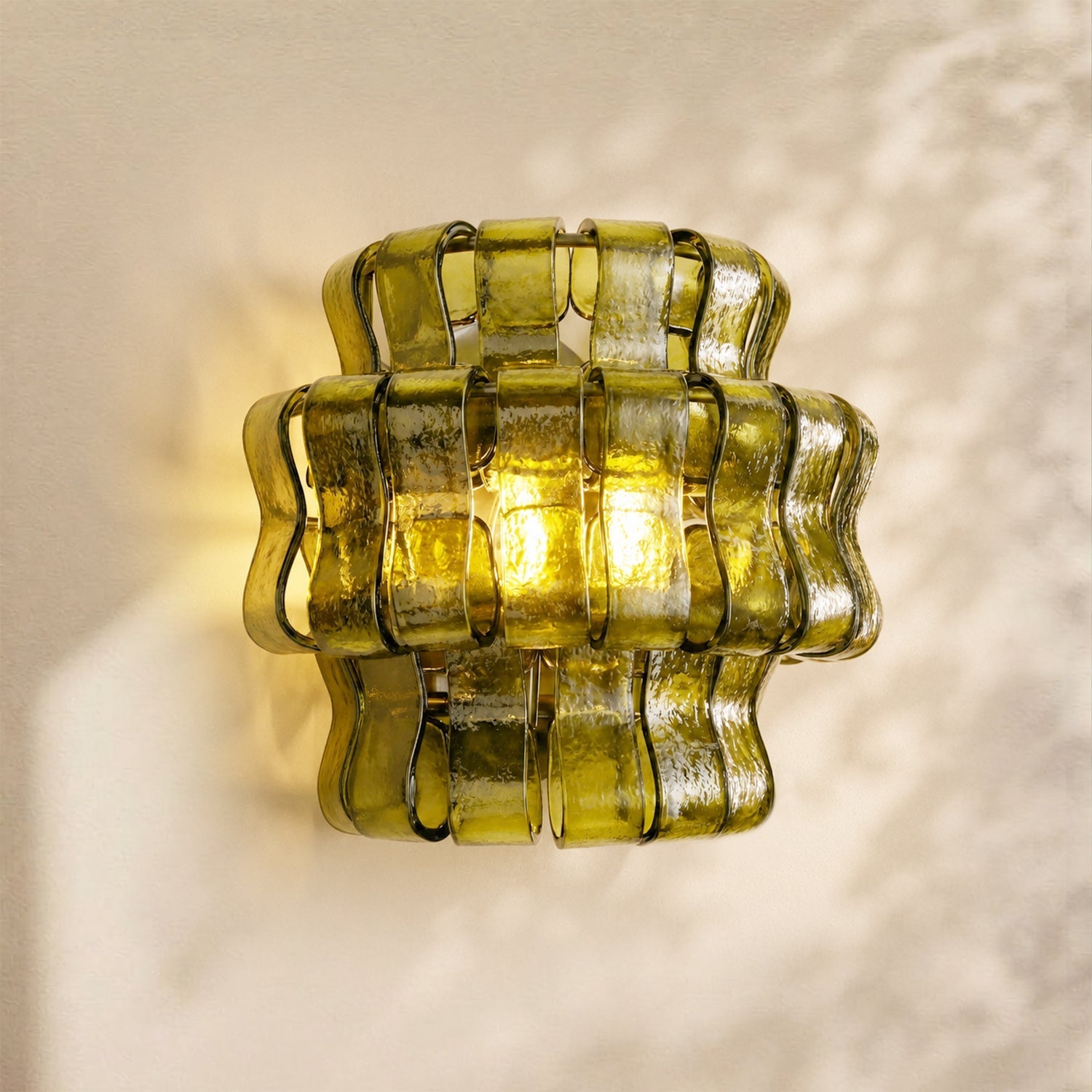 Amor Ghiaccio Glass Wall Sconce 12"