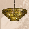 Amor 5-Tier Ghiaccio Glass Round Chandelier 48