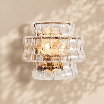 Amor Ghiaccio Glass Wall Sconce 12"
