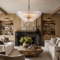 Amor 5-Tier Ghiaccio Glass Round Chandelier 48