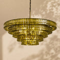 Amor 5-Tier Ghiaccio Glass Round Chandelier 48