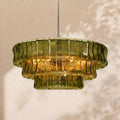Amor 3-Tier Ghiaccio Glass Round Chandelier 24