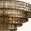 Amor 4-Tier Ghiaccio Glass Round Chandelier 36