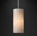 Hand-Carved Alabaster Cylinder Pendant - King Lamps
