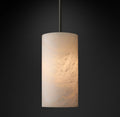 Hand Carved Alabaster Cylinder Pendent - King Lamps
