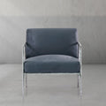 Vintage Forged Retro Silver Iron Frame Track Armchair - King Lamps