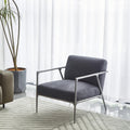 Vintage Forged Retro Silver Iron Frame Track Armchair - King Lamps