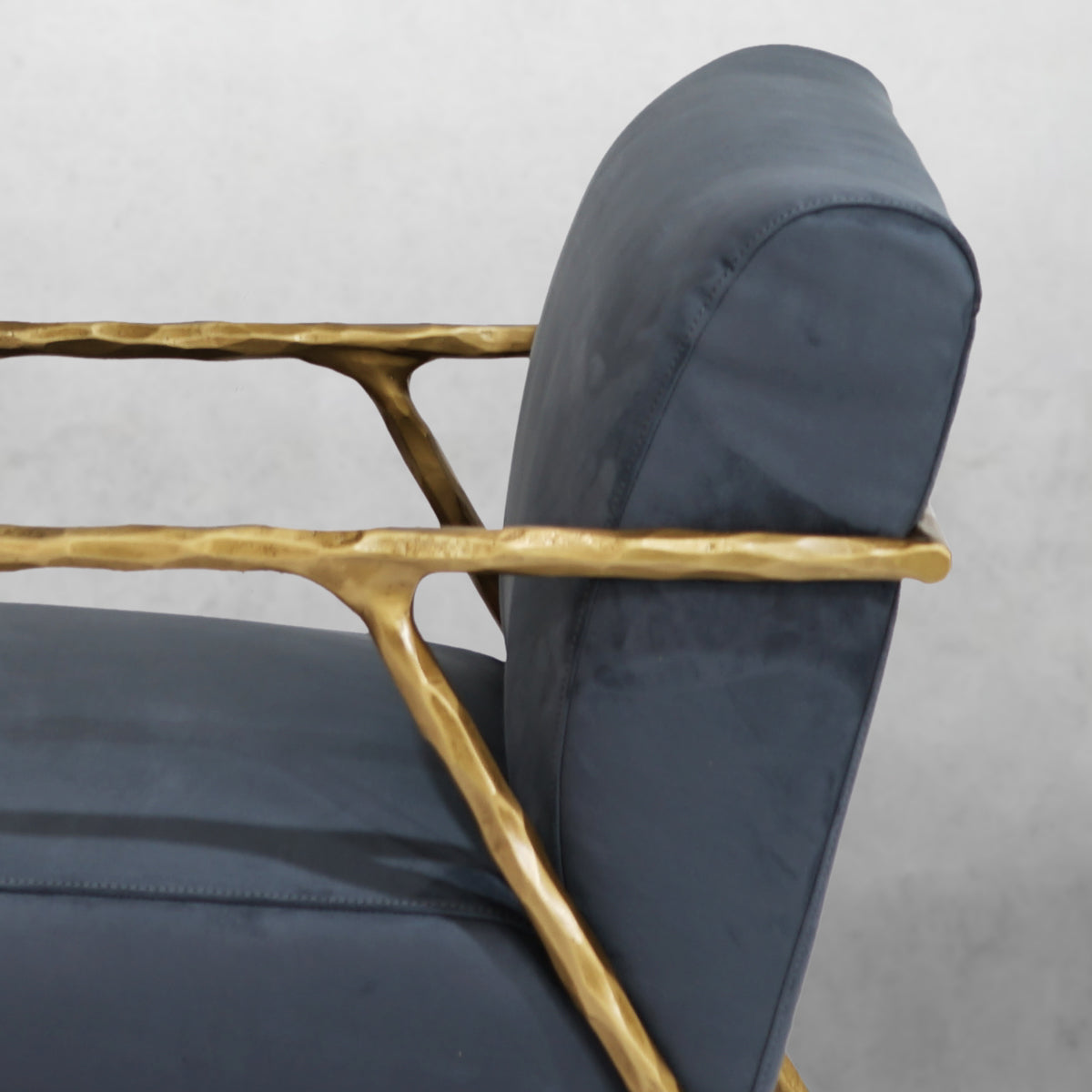 Vintage Forged Retro Silver Iron Frame Track Armchair - King Lamps