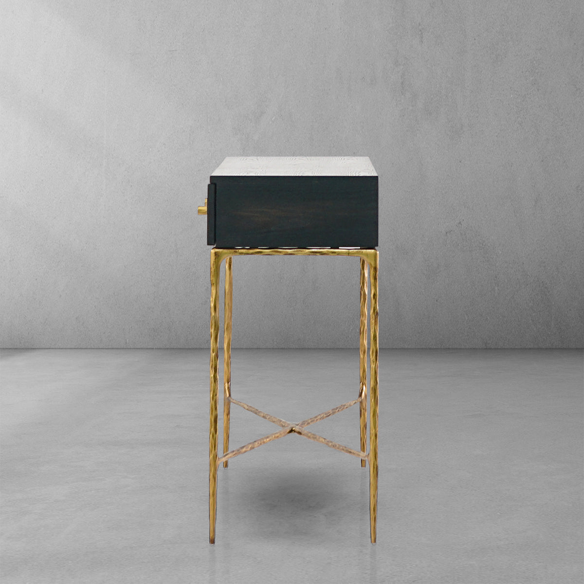 Vintage Forged 3 Drawer Desk - King Lamps
