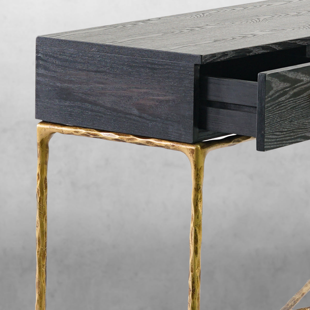 Vintage Forged 3 Drawer Desk - King Lamps