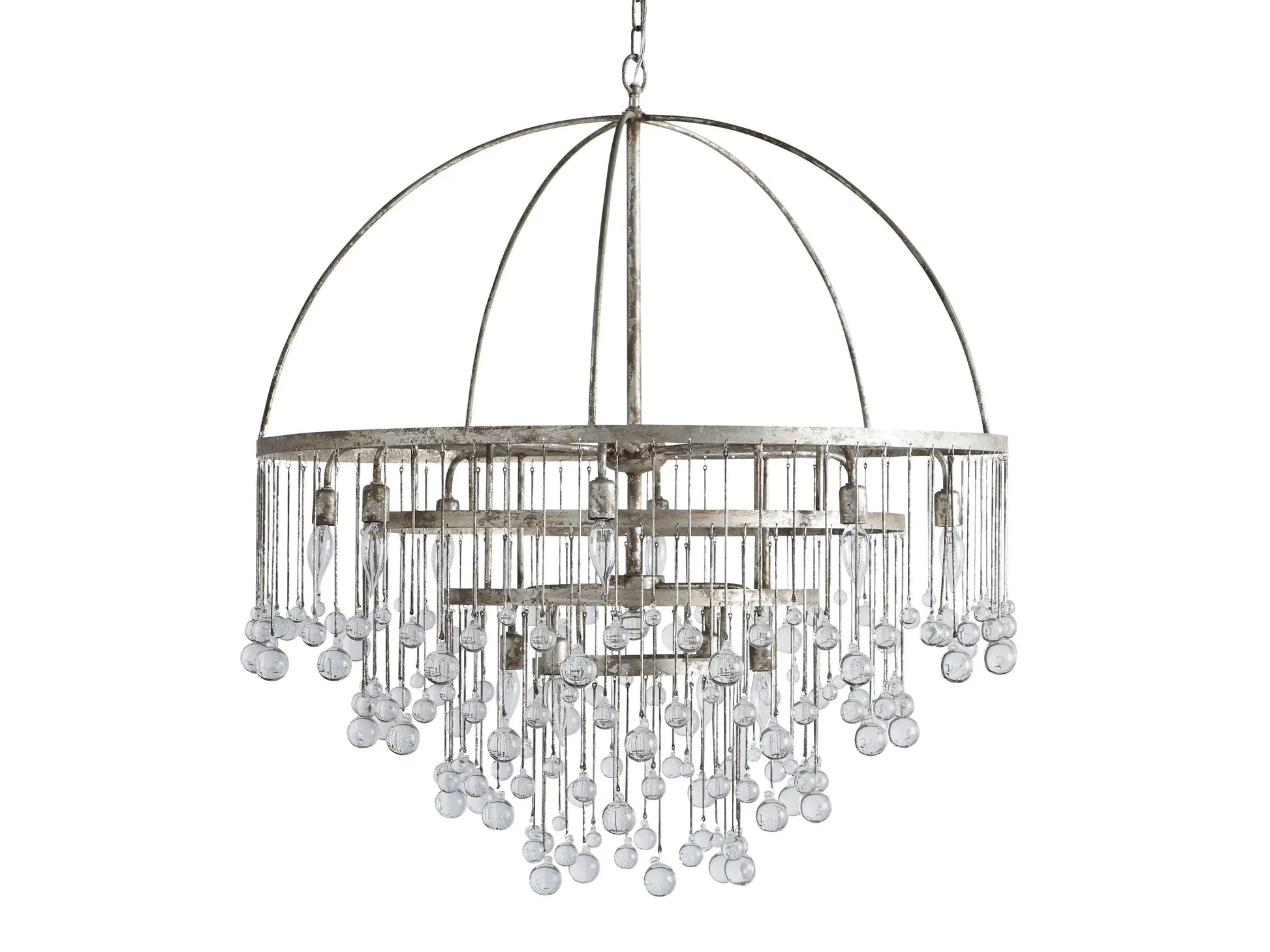 Aubrey Modern Crystal Ball 4 Tier Chandelier - King Lamps