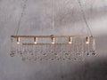 Aubrey Crystal Ball Rectangular Chandelier 47'' 60'' - King Lamps