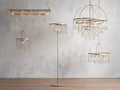 Aubrey Crystal Ball Rectangular Chandelier 47'' 60'' - King Lamps
