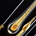 Foyer Glass Drops Pendant Chandelier Spiral Staircase High Ceiling Light Fixture In Gold Finish-King Lamps