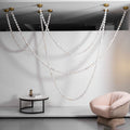 Alabaster Pearl Necklace Chandelier