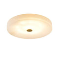 Alabaster Flush Mounted Round Led Chandelier - King Lamps