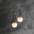 Alabaster Sphere Pendant Light 6