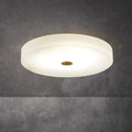 Alabaster Flush Mounted Round Led Chandelier - King Lamps