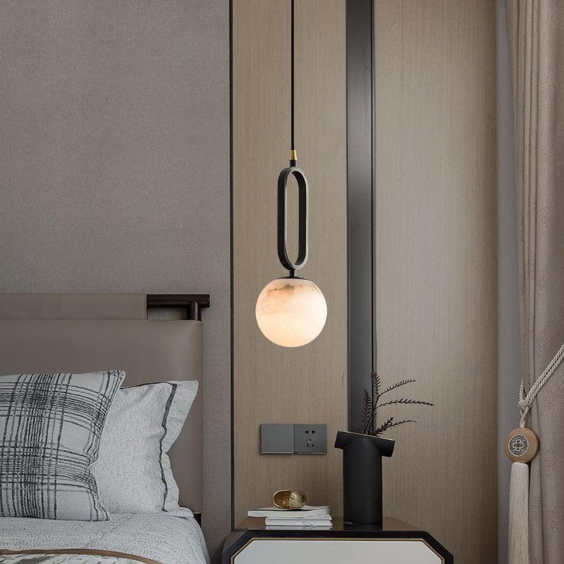 Alabaster Sphere Pendant Light 6"D - King Lamps