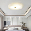 Alabaster Flush Mounted Round Led Chandelier - King Lamps