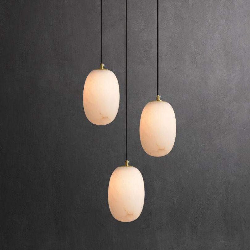 Michael Alabaster Kitchen Island Pendant Light - King Lamps
