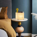 Alabaster Cubic Table Lamp - King Lamps