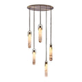 Bettina Multi Light Round Alabaster Pendant Lamp Fixture - King Lamps