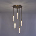Bettina Multi Light Round Alabaster Pendant Lamp Fixture - King Lamps