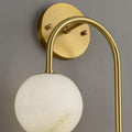 Alabaster Glo Modern Wall Sconce In Bedroom - King Lamps