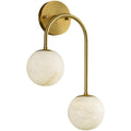 Alabaster Glo Modern Wall Sconce In Bedroom - King Lamps