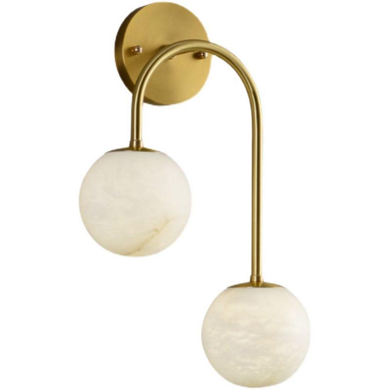 Alabaster Glo Modern Wall Sconce In Bedroom - King Lamps