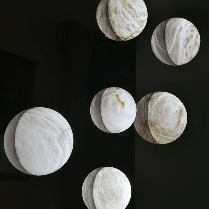 Alabaster Hemisphere Wall Sconce - King Lamps