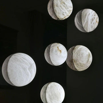 Alabaster Hemisphere Wall Sconce - King Lamps