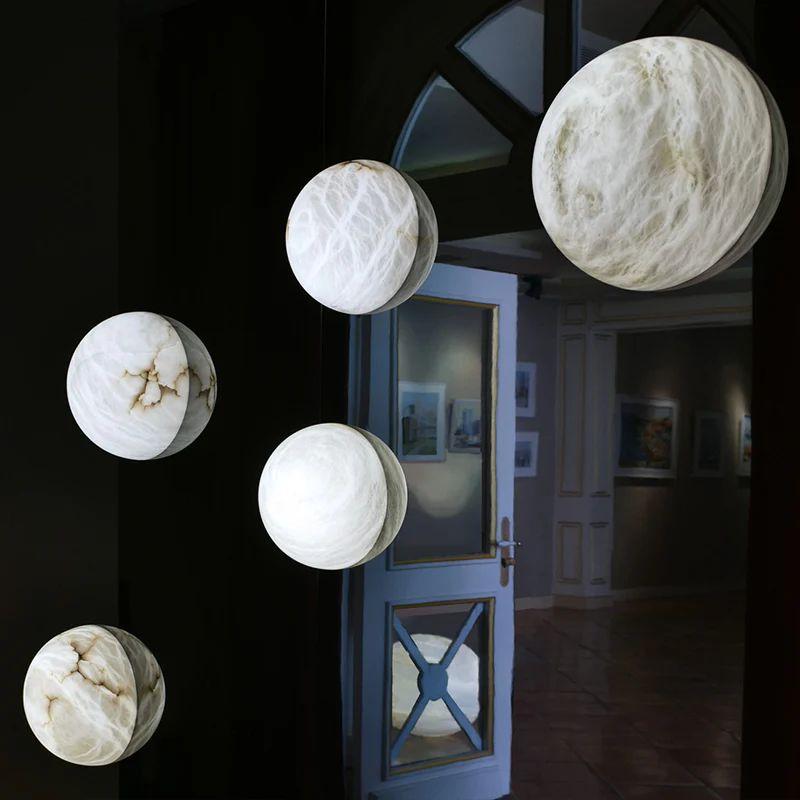 Alabaster Hemisphere Wall Sconce - King Lamps