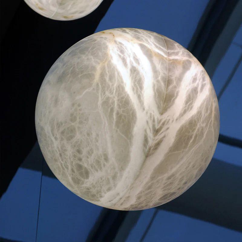 Alabaster Hemisphere Wall Sconce - King Lamps