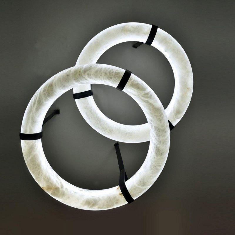 Glacera Alabaster Lorry Oslo Art Chandelier 8 Size