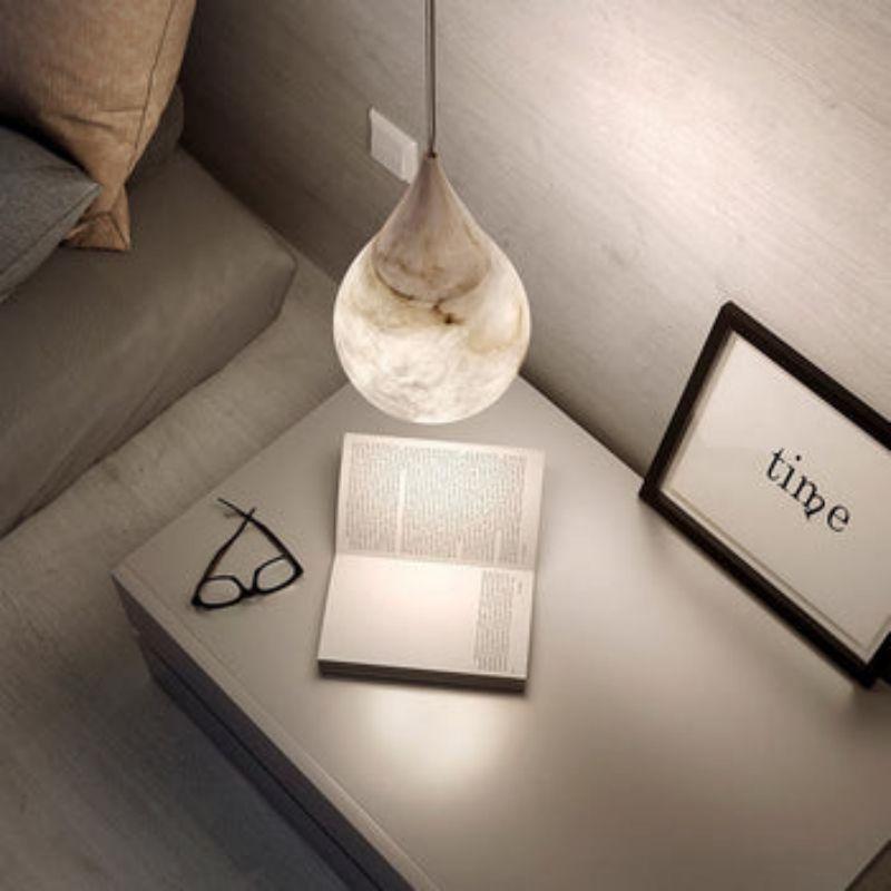 Alabaster Modern Teardrop Single Pendant Light - King Lamps