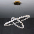 Alabaster Orb Ring Chandelier