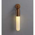Alabaster Sculpted Tube Wall Sconce