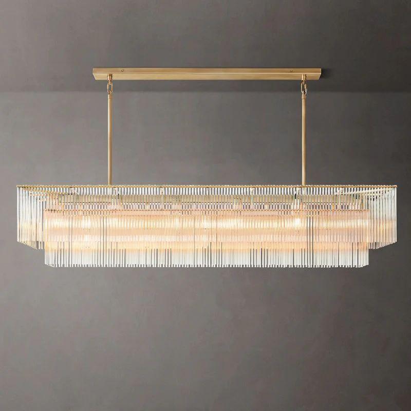 Amado Rectangular Chandelier 72" - King Lamps