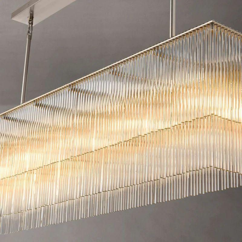 Amado Rectangular Chandelier 72" - King Lamps